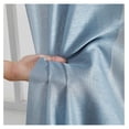 thumbnail image 4 of ZanQee 2 Piece Semi Sheer Voile Window Curtain Grommet Panels for Bedroom & Living Room (54" W x 95" L, Dusty Blue), 4 of 9