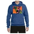 thumbnail image 2 of Cute Smiling Neon Pitbull Dog Breed Dog Lover Unisex Graphic Hoodie Sweatshirt, Vintage Heather Blue, Medium, 2 of 3