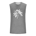 thumbnail image 4 of YUGYXL Tank Track Athletic Running Vests for Man Summer Fall Boat Neck Graphic Tops Vest Mens Trendy Gray L, 4 of 5