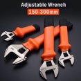 thumbnail image 6 of SEIWEI Chrome Vanadium Steel Wrench with Graduations 12''(300mm) Mini Spanner Wrench Orange, 6 of 7