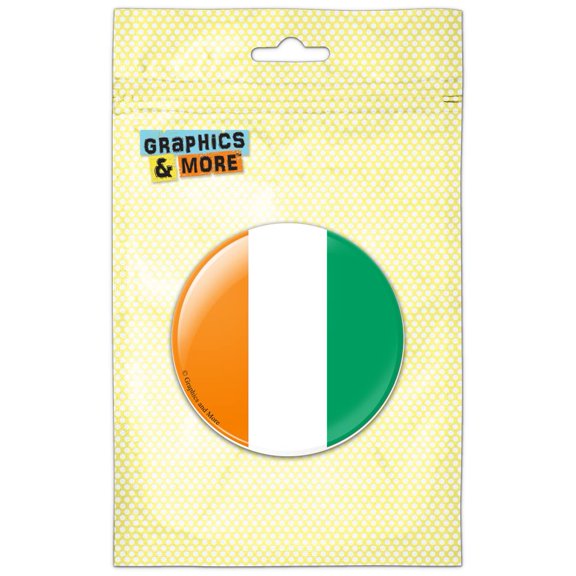Cote d'Ivoire Ivory Coast National Country Flag Pinback Button Pin Badge