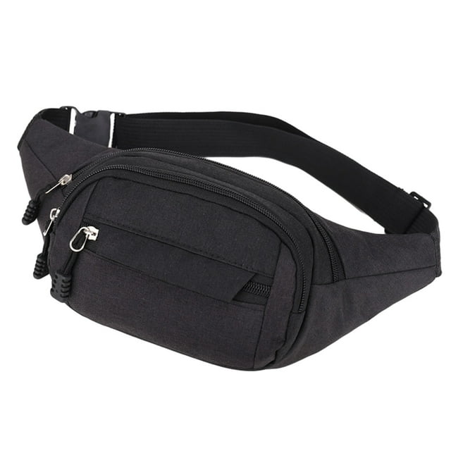 Bolso de pecho diagonal, sencillo, informal, para cajero, multifunción, para teléfono móvil, color negro