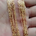 thumbnail image 3 of Fashion Jewelry 18K Yellow Gold Filled 2mm Chain Necklace Wedding Jewerly 16-30", 3 of 7