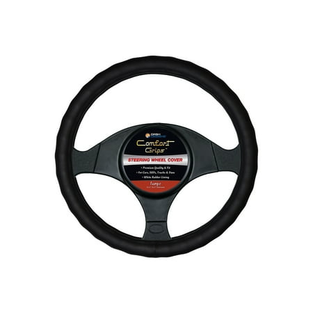 Comfort Grips Racing Grip Large Black Steering Wheel Cover