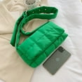 thumbnail image 2 of Puffer shoulder bag Nylon padded woven handbag designer crossbody dupes women down purse, 2 of 2