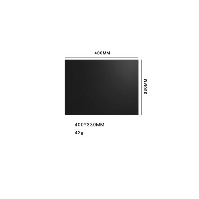 Tapete para barbacoa, cada juego de 3, alfombras antiadherentes, tapete para barbacoa al aire libre, negro de 3 piezas 400 mm * 330 mm * 0,2 mm- ZefeiWu 8390615819961