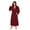 Burgundy, variant on VULCANODON Mens Robe Big and Tall with Hood,Full Length Plush Robe for Men Long Fleece Bathrobe（Dark Grey, Large-X-Large ）