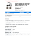 thumbnail image 2 of Ignition Coil Spark Plug and Wire Set 8 Piece - Compatible with 1998 - 2001 Audi A6 Quattro Base 2.8L V6 1999 2000, 2 of 2