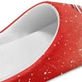 thumbnail image 4 of Chririnla Red Cartoon Snowman Women's Trendy Slippers Soft Plush Fuzzy Comfy Non Slip Indoor Outdoor House Shoes Warm Cozy Memory Foam Sole Lightweight, 4 of 7