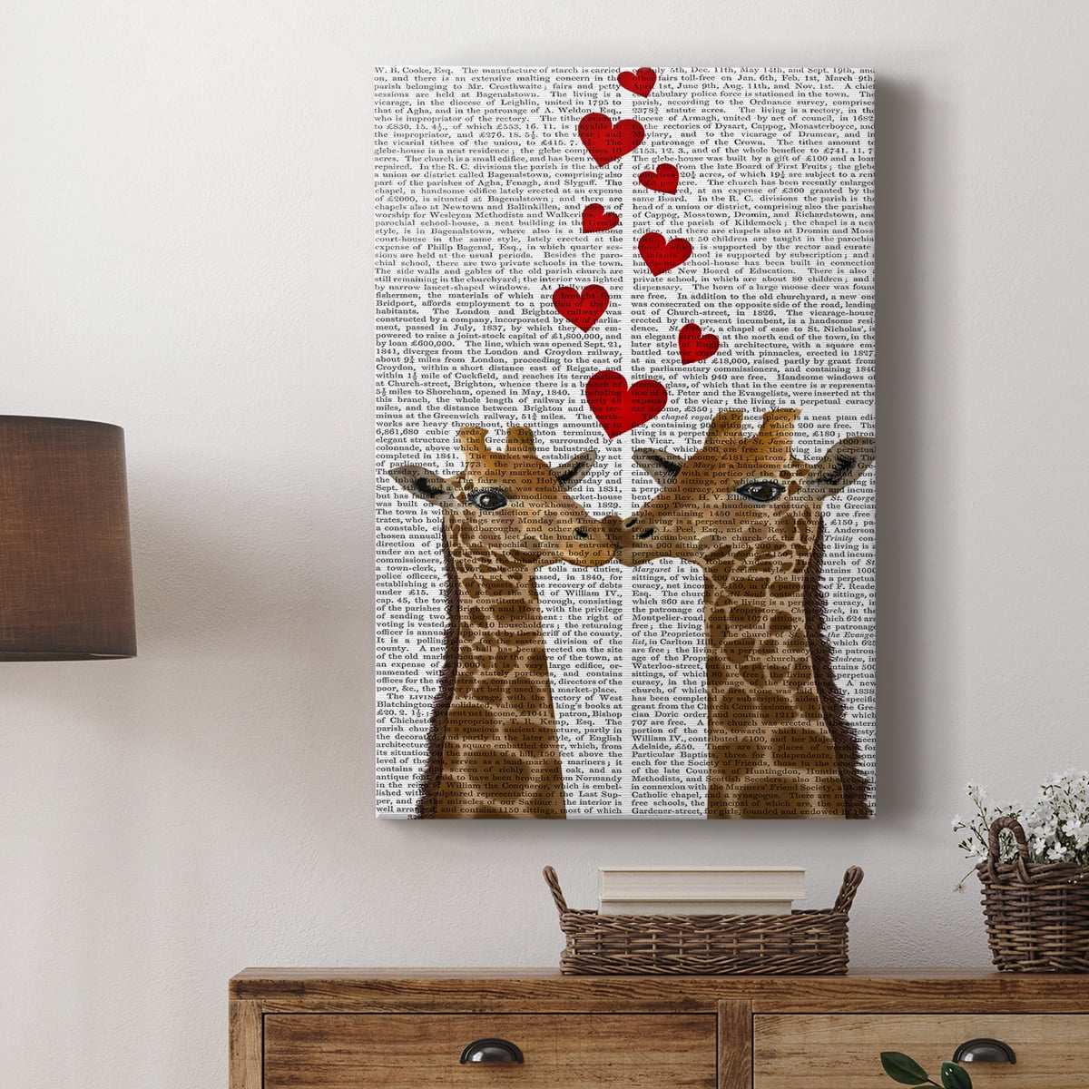 Love is in the Air Collection B Premium Gallery Wrapped Canvas - Ready to Hang