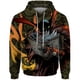 thumbnail image 3 of Sudadera con capucha informal de otoño para hombre, sudadera con capucha holgada y elegante, sudadera con capucha con estampado de calavera y monstruo gótico, sudaderas para hombre, 3 of 5