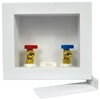 Oatey 38532 Washing Machine Outlet Box with 0.25 Turn Brass Ball Valves