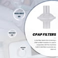 thumbnail image 2 of 12-Pack Replacement Filters for CPAP/BiPAP Machines with In-Line Outlet Design, 2 of 5