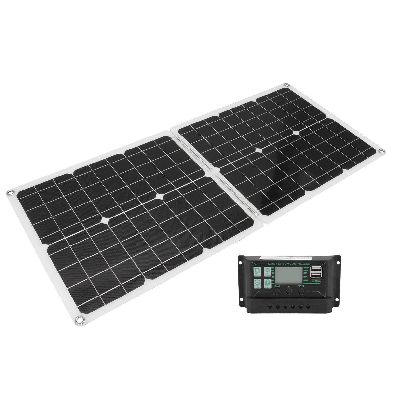 Folding Solar Panels, 50W Solar Panels Polysilicon 12/24V 100A Portable