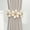 Beige, variant on Sunflower Curtain Tiebacks Set of 2, Decorative Flower-Shaped Fabric Holdbacks for Bedroom or Living Room Windows
