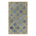 thumbnail image 3 of Unique Loom Braided Jute Collection Area Rug - Bengal (3' 3" x 5' 1" Rectangle Blue/Natural), 3 of 7