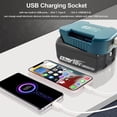 thumbnail image 4 of Adaptador USB Rápido Charger Compatible para Batería Makita 18V Li-ion Soporte de Batería Portátil con Salida Type-C de 18W Carga Rápida, 4 of 7