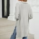 thumbnail image 5 of Sudadera con capucha gris,Camisa informal de manga larga con cuello vuelto para mujer, de invierno, lisa, de tejido elástico suave, corte regular para uso diario, sopatenor, 5 of 7