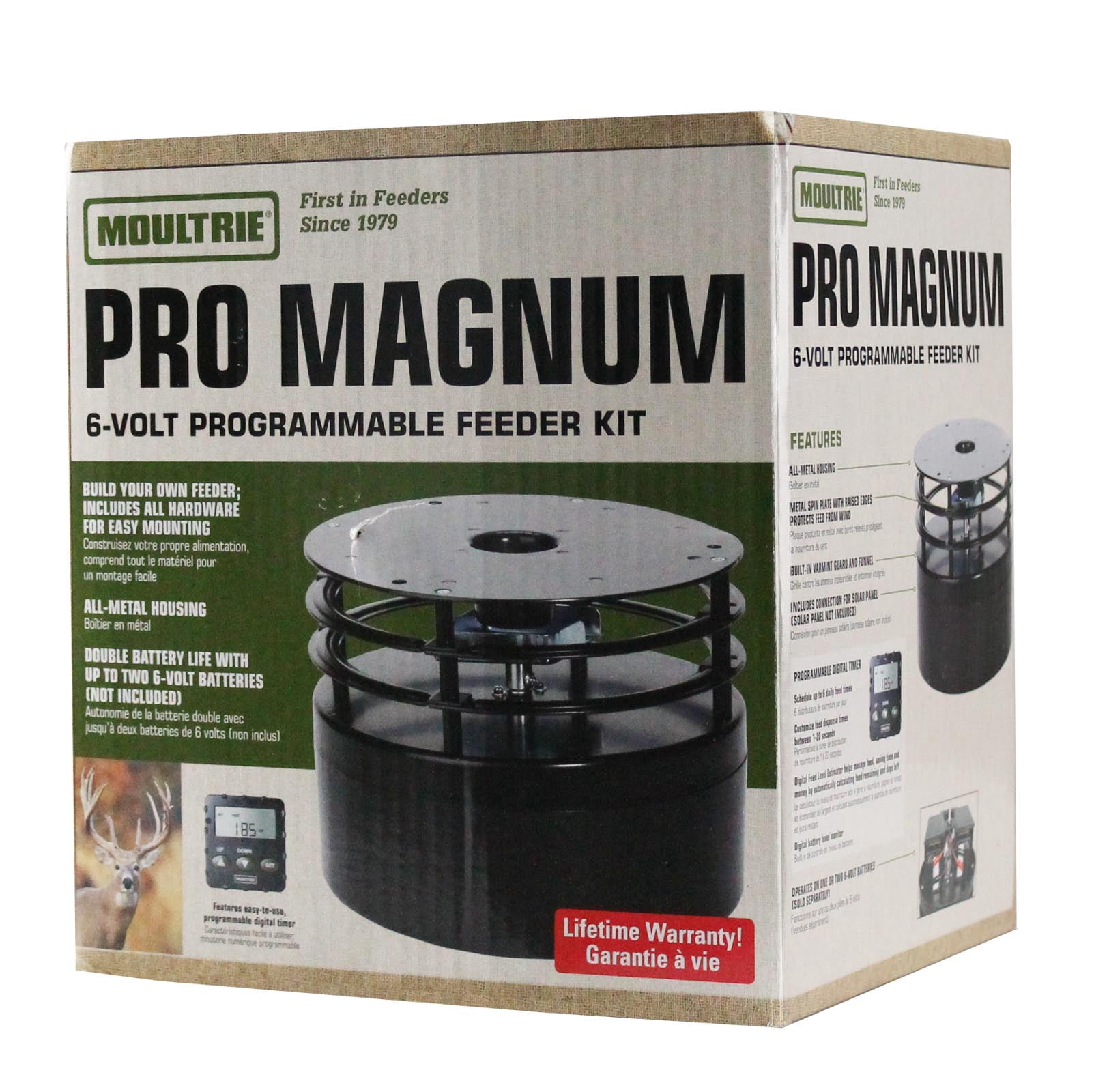 Moultrie 30 Gallon Pro Magnum 360 Hanging Metal Barrel Deer