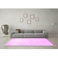 thumbnail image 3 of Ahgly Company Indoor Square Solid Pink Modern Area Rugs, 4' Square, 3 of 4