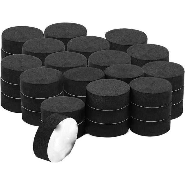 Odorless Rubber Supports, Premium Material Invisible Pot Feet Risers, Good for Drainage, Adhesive Pads for Secure Outdoor Flower Pots, Non-Staining Elevators for Patio & Deck (48PCS)