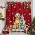 thumbnail image 3 of Christmas Dog Shower Curtain, Xmas Tree Poinsettia Botanical Red Waterproof Fabric Shower Curtains with 12 Hooks, Bathroom Curtain Set for Bathroom Accessories Decor, 54 x 78Inches, 3 of 9