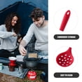 thumbnail image 2 of Slotted Spoon Red Silicone Home Cooks Cooking 1Pcs 11.2X3.5In, 2 of 9