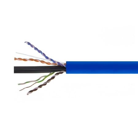 Monoprice Cat6A Plenum Bulk Cable - 500 Feet - Blue | UL  Solid  650MHz  UTP  CMP  Bare Copper  10G  23AWG  TAA  For Computer Networking Cable  LAN  Modem  Router price history on PriceWatchPro