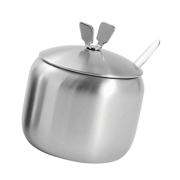 LEORX Stainless Steel Kitchen Storage Canister Silver 1Set