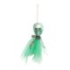 thumbnail image 1 of 12.6 '' Decoraciones Colgantes de de Halloween Decoración Espeluznante para Interiores / Exteriores - Cráneo de Espuma con Tela Verde Colco Globo de Halloween, 1 of 7