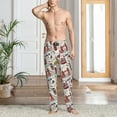 thumbnail image 2 of Pofeuu London Landmark1 Print Men's Pajama Pants, Soft Lounge Pajama Pants with big pockets for Men Plaid Pj Bottoms-Medium, 2 of 6