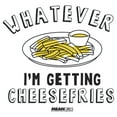 thumbnail image 2 of Men's Mean Girls Whatever I’m Getting Cheese Fries Graphic Tee White X Large, 2 of 5