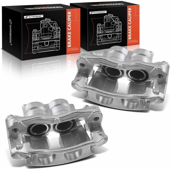 A-Premium Disc Brake Caliper Assembly with Bracket Compatible with Dodge Freightliner Mercedes-Benz Sprinter 3500 2-PC Set Rear Left and Right Side