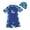 Blue, variant on Nwiuh Toddler Boy Short Sleeve Rash Guard One Piece Swimwear Sun Protection Bathing Suit (Blue, 1-2 Years)