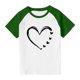 thumbnail image 3 of Blusas y camisas de manga corta con cuello redondo para niños y niñas, blusa de manga corta con estampado de cuello redondo, 3 of 7