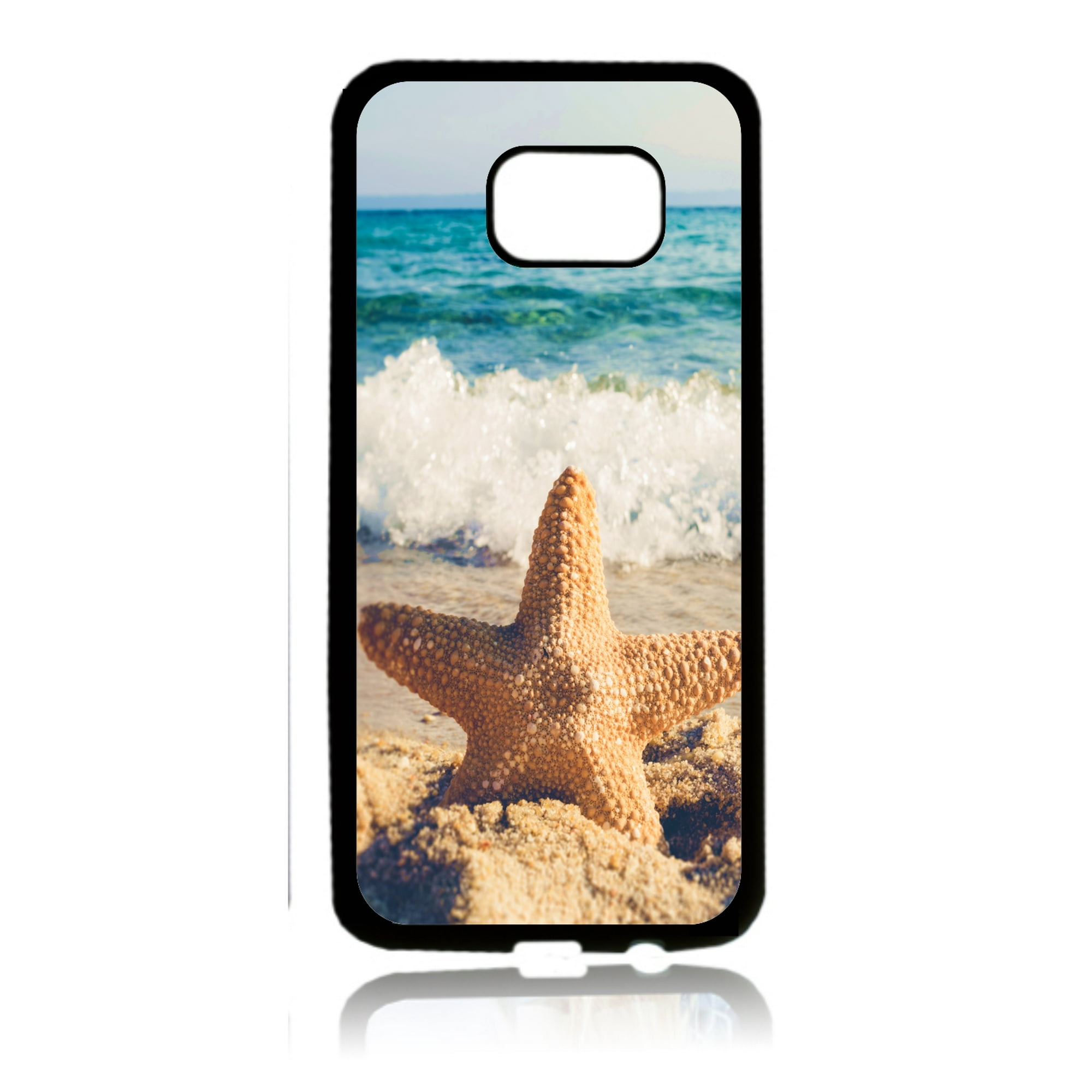 Starfish on the Ocean Beach Black Rubber Thin Case Cover for the Samsung Galaxy s8 Plus / s8+/ s8p - Samsung Galaxy s8 Plus Accessories - s8 + case - Walmart.com