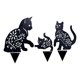 thumbnail image 1 of Gato De Metal Gatito Estatua De Metal Clavija 2D Figura De Gato Decoración De Inserción De Suelo Para Decoración Regalo Mansión Césped Jardín Patio Decoración Al Aire Libre Minnieouse HA023754-00, 1 of 7