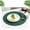 Green, variant on Round Vinyl Placemat Set of 1, 15x15 Inch Non-Slip Table Mat for Dining, Kitchen, Coffee Table, Cafe, Heat Resistant Place Mats Easy Clean