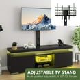thumbnail image 4 of Uforic TV Stand with Mount & Power Outlet, LED TV Mount for 55/60/65 inch TVs, Height Adjustable, Black, 4 of 7