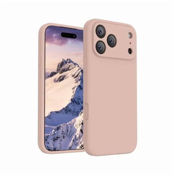 ZHU997 Magnetic for iPhone 17 Pro Max Case, Compatible with MagSafe, [Integrated Silicone Camera Control Button] [Camera Protection] Anti-Scratch Microfiber Lining Phone Case, 6.9", Pinksand