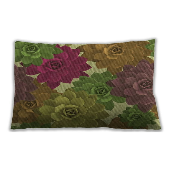 Ahgly Company Outdoor Rectangular Contemporary Lumbar Throw Pillow, 13 inch by 19 inch