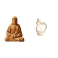thumbnail image 1 of Estatua artística de pareja del Corazón de Jesús, figura de resina, adorno coleccionable para el hogar, oficina, escritorio, dormitorio, pasil, 1 of 8