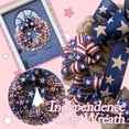 thumbnail image 4 of Independence Day Wreath Patriotic Red, White, & Blue Silk Rose American Flag Door Wreath - 4th of July Decoration, 4 of 5