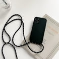 thumbnail image 3 of Funda de silicona líquida con cordón y correa para el cuello para iPhone 16, 15, 14, 13, 12 Mini, 11 Pro, X, XR, XS Max, 7, 8 Plus, 3 of 5