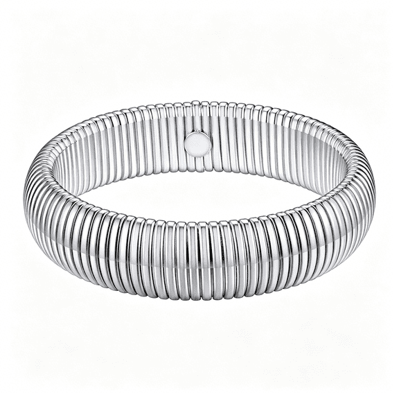 DESIGNICE Bangle Bracelets for Women,Stainless Steel Stretch Bracelet Flexible Wide Link Chain Gold Wristband Twisted Jewelry,10Mm,16Mm,20Mm