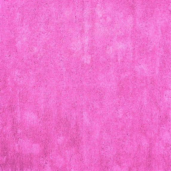 Ahgly Company Indoor Square Abstract Pink Contemporary Area Rugs, 3' Square