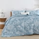 thumbnail image 4 of Juego de edredón WONGS BEDDING Botanical King Size Aqua, 3 piezas, 4 of 7