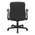 thumbnail image 5 of Mid-Back Managers Office Chair with Flip Up Arms in Black Faux Leather, 5 of 8