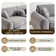 thumbnail image 5 of 84'' Modern Chenille Sectional Sofa, Modular Cloud Sofa for Living Room, Love Seat with Ball Pillows for Living Room Apartment Rental Room，Gray, 5 of 8