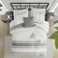 thumbnail image 3 of Harbor House 6-Piece Morgan Cotton Jacquard Comforter Set in White, 3 of 5